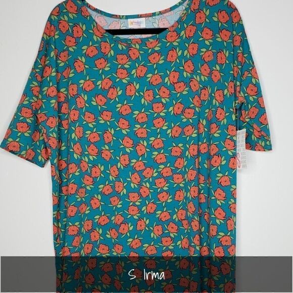 LuLaRoe Irma Tunic Small Floral NEW - Picture 1 of 1